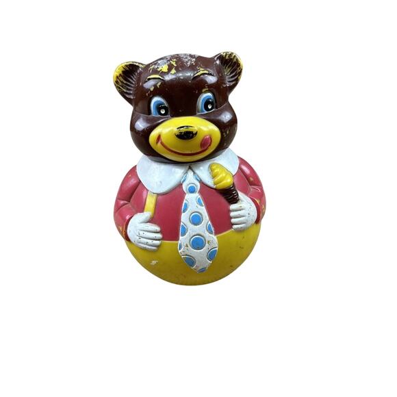 Roly‎ Poly Bear Vintage Toy Ice Cream - Picture 1 of 7